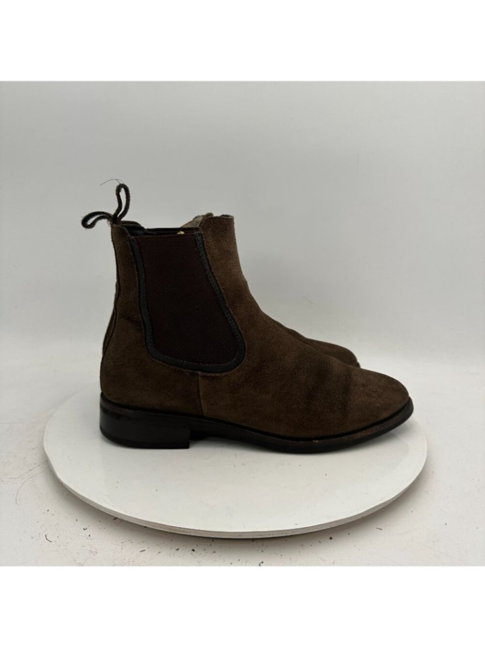 Thursday Boot Co Women Size 8 Brown Suede Leather Side Elastic Chelsea Boot - Picture 4 of 11